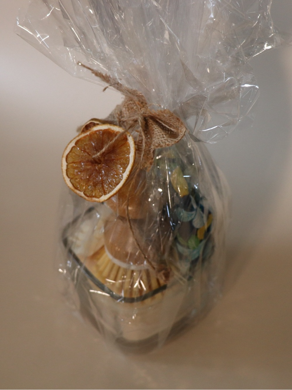 "Citrus Dish Soap" Glass Gift Set